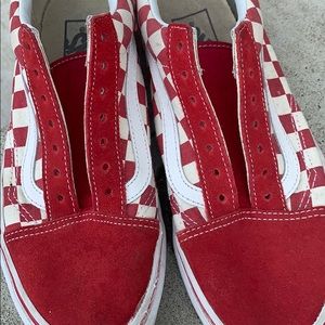 Authentic Red Checkered Vans